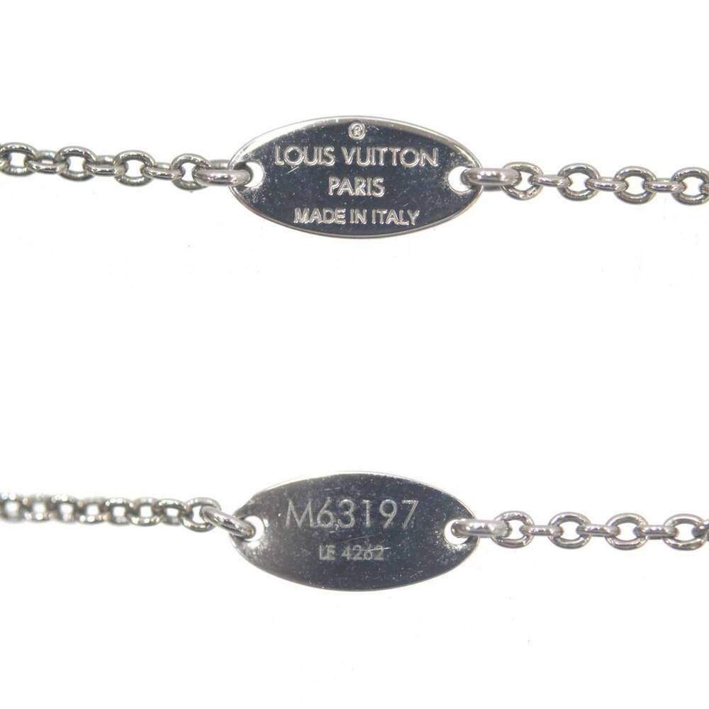 LOUIS VUITTON Silver Necklace - Picture 5 of 6